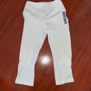 GYMSHARK white leggings